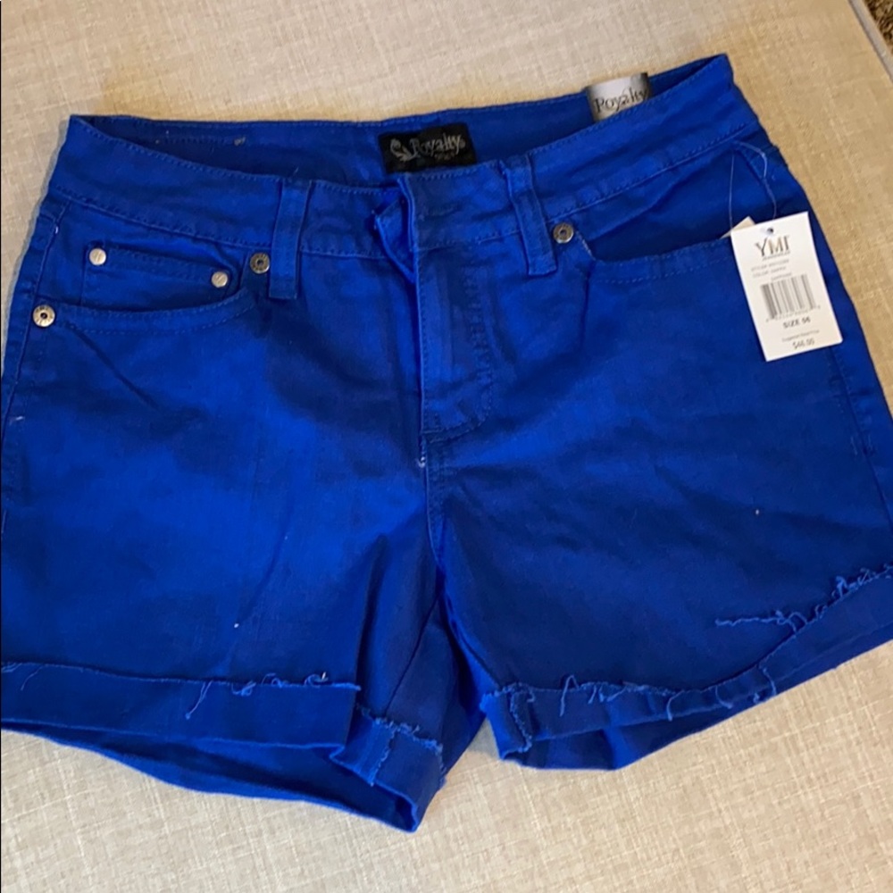 Royal blue shorts